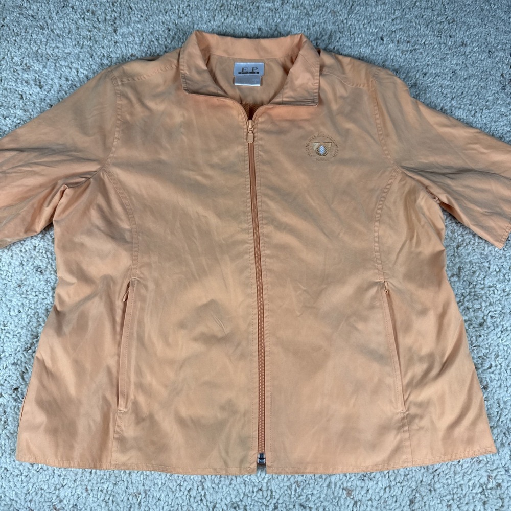 EP Pro Short Sleeve Jacket Volcano Golf & Country Club Women Size Large Full Zip